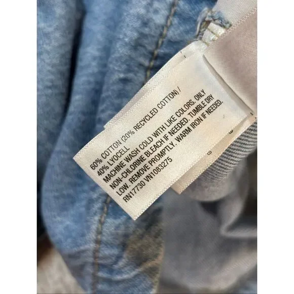 Universal Thread jean/denim one piece, short romper size 00 - Picture 12 of 12